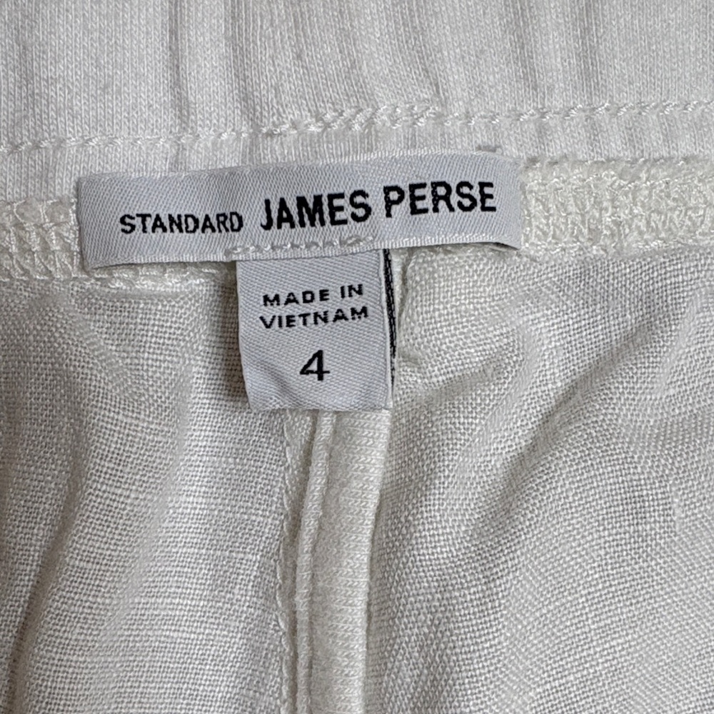James Perse White Linen Pants - Picture 2 of 6